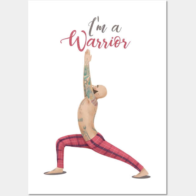 I'm a Warrior Wall Art by Gummy Illustrations